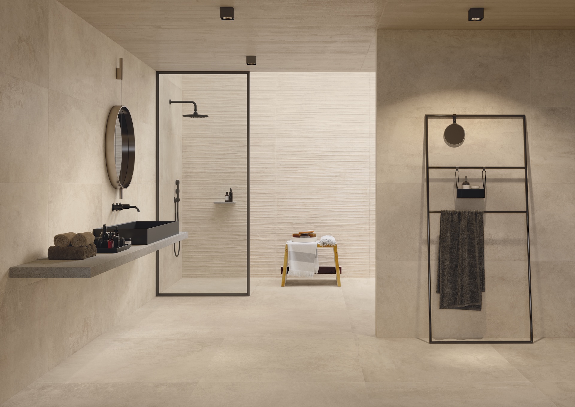 Carrelage salle de bain élégant et moderne